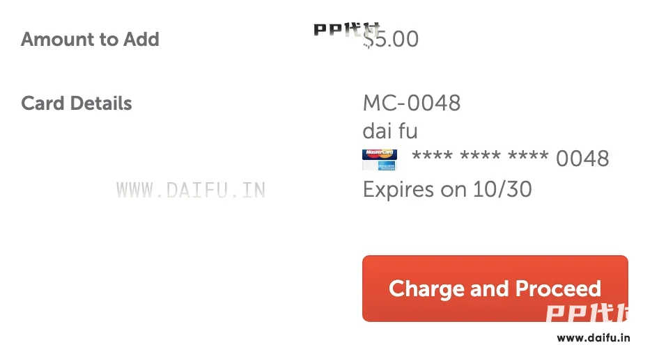 PP代付展示Namecheap充值订单详情，强调虚拟卡跨境支付凭证